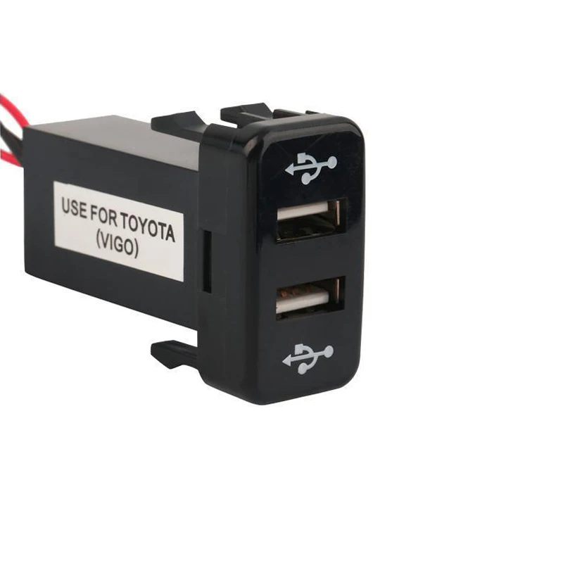 Двойной USB 2 порта интерфейс разъем зарядное устройство телефон MP3 MP4 gps камера Автомобильный адаптер питания Разъем для Toyota FJ Cruiser Hilux 4 Runner