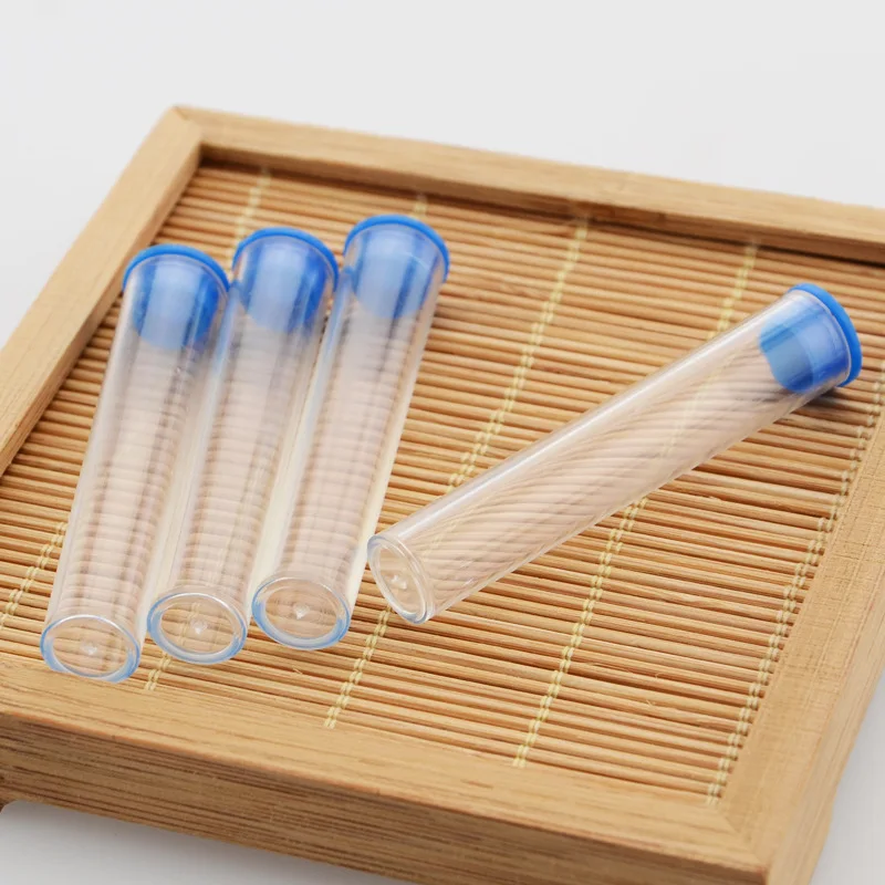 

DONYAMY 5Pcs Sewing Transparent Plastic Bottle Container Felting Needles Storage Container Refillable Bottle Needlework Tools