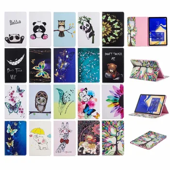 

Painted Slim PU Leather Case for Samsung Galaxy Tab S4 10.5 T830 T835 SM-T830 SM-T835 2018 10.5'' Tablet PC Protective Cover+pen