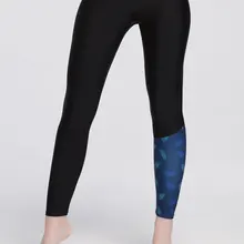 С принтом черный Сёрфинг Леггинсы для женщин Для женщин Плавание Колготки для новорождённых Одежда заплыва Брюки для девочек Защита от солнца защита быстрое высыхание