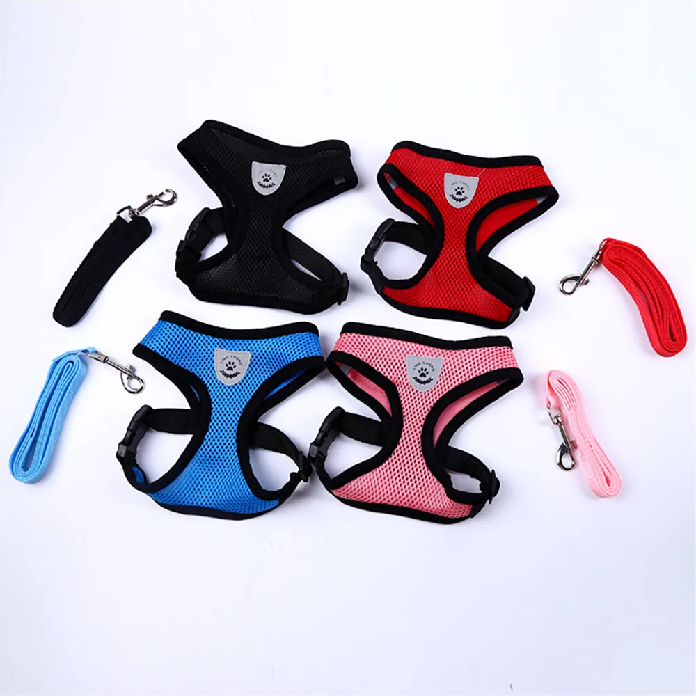 

Small Dogs Harness Vest Puppy Collars Product Animals Accessories For Pets Harness Supplies hundeleine harnais petit chien