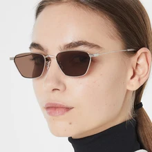 Ретро Квадратная Металлическая оправа очков Солнцезащитные очки для женщин для вождения Porarized ночного видения ray bann очки желтый УФ Защита