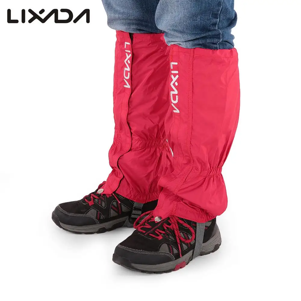 One Pair Outdoor Unisex Zippered Wear and Water Resistant Cloth Gaiters Leggings Cover for Biking outdoor gaiters
