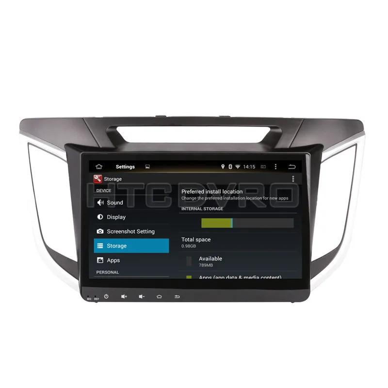 Best YMODVHT 10.1inch Octa Core 4GB+32GB Android 9.0 Car DVD Player for Hyundai IX25 / Creta 2014- Radio Stereo GPS Navigation 7