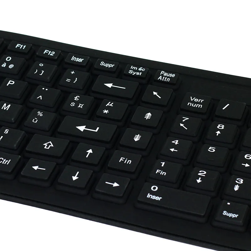 KPC1287_3_Franch Silicone Soft Keyboard for ASUS Lenovo Acer Gateway HP PC Laptop Desktop Computer