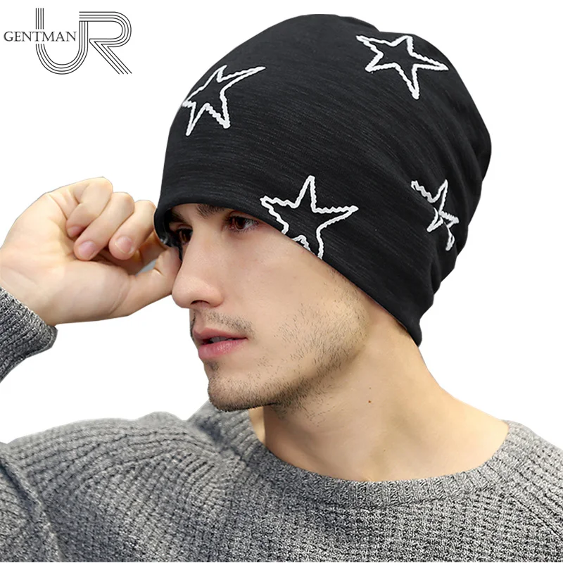 

High Quality Unisex Five Star Cotton Beanies Add Wool Fur Winter Hat For Men And Women Knitted Warm Beanies Cap