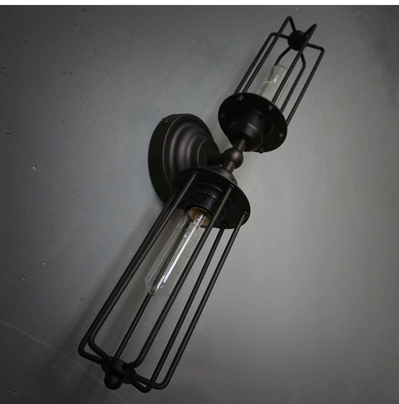 Лофт винтажные настенные лампы в американском стиле промышленные лампы Эдисона лампочки E27/E26 держатель прикроватная лампа для спальни