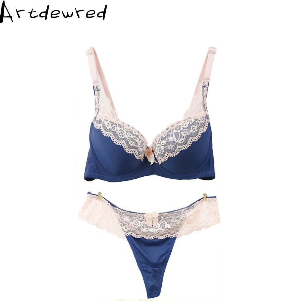 Artdewred Brand   Push Up Bra Set Top A B C    sujetador encaje        