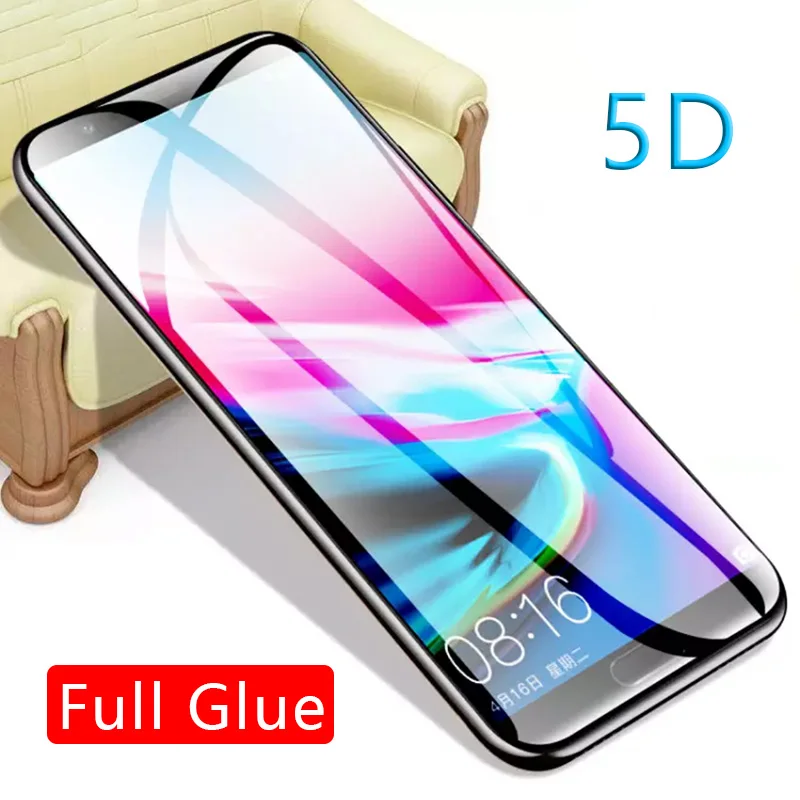 Закаленное стекло 5d на honor 9 10 lite view 20 защитный чехол для экрана телефона с зажимом