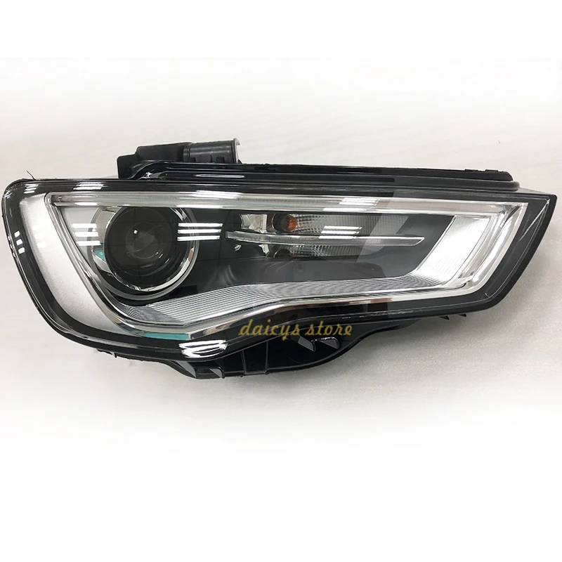 

2PCS Car Styling for Audi A3 2014-2016 for A3 head lamp LED DRL Lens Double Beam H7 HID Xenon bi xenon lens headlight