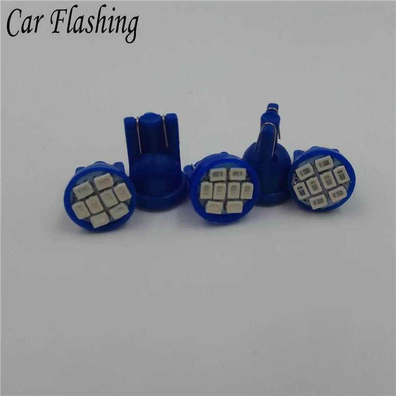 Автомобильный мигающий 30 шт./лот синий светодиод T10 8 smd светодиодов 8SMD led 194 168 192 W5W