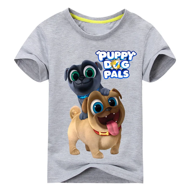 

Summer Cartoon Puppy Dog Pals Print Tee Tops For Boy Girls Clothing Children White 3d Funny T-shirt Kids T Shirt Clothes Dx043