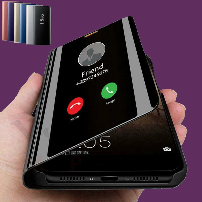 

A90 A80 A70 A60 Smart Mirror Flip Case For Samsung Galaxy S10+ S10e S10 5G S9 S8 Plus A50 A40 A30 A10 M10 M20 M30 Stand Cover