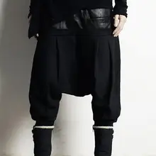 Осенне-зимние корейские брюки с низкой строчкой повседневные модные черные мужские брюки больших размеров/27-42