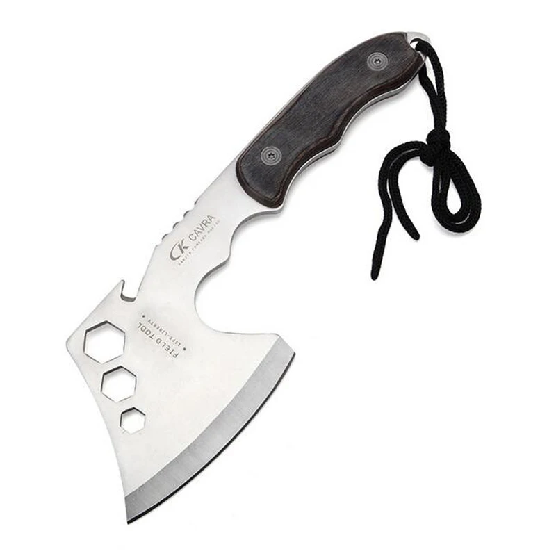 

Camping Survival Axe Stainless Ax Multifunctional Thickening Axes with Wrench Outdoor Survival Tool for Hiking Hunting