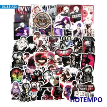 50pcs Japanese comicsTokyo Ghoul Stickers for Mobile Phone Laptop Luggage Guitar Case Skateboard Fixed Gear Bike Car Stickers