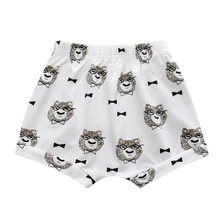 2 шт./компл. Шорты для маленьких мальчиков и девочек с принтом из мягкой дышащей ткани хлопковые короткие штаны для лета M09