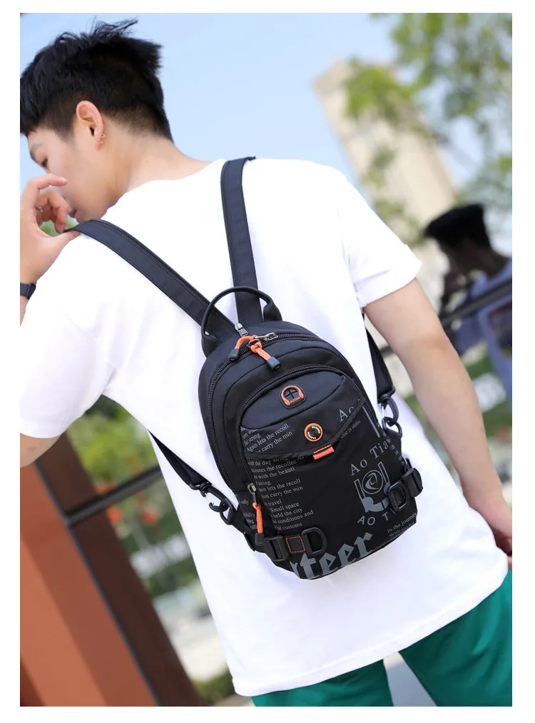 Мужской повседневный рюкзак, новинка, водонепроницаемый нейлоновый маленький рюкзак для путешествий на выходные для мужчин, школьные сумки для подростков, рюкзак для мальчиков