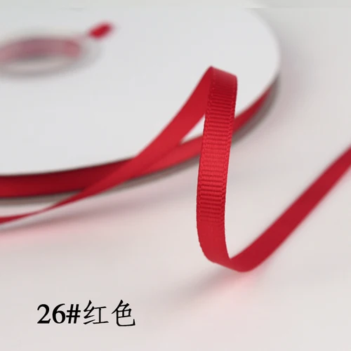 Elegant 6mm Grosgrain Satin Ribbons for Decorations and Crafts