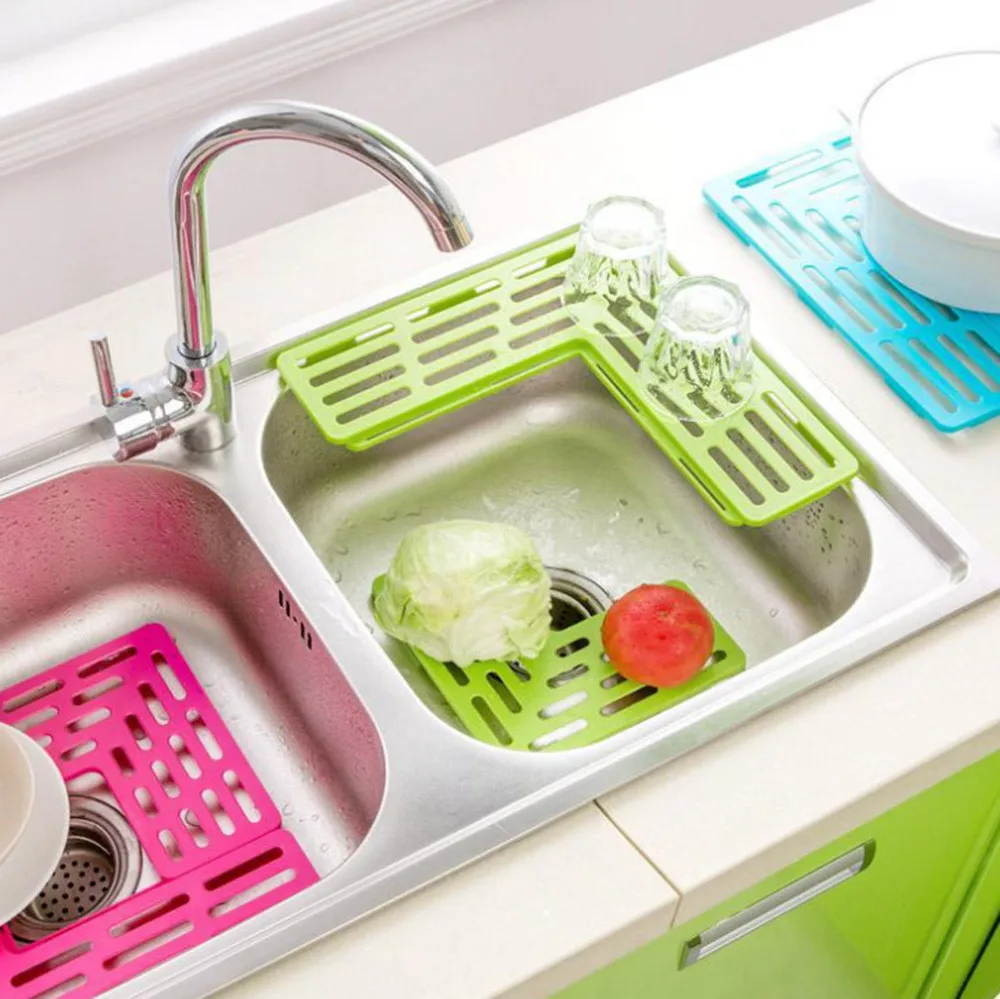

Dishes Sink Drain Kitchen Plastic Filter Plate Storage Rack Pallets Drinkware Shelving Rack Drain Board Tableware Wash Cup M3