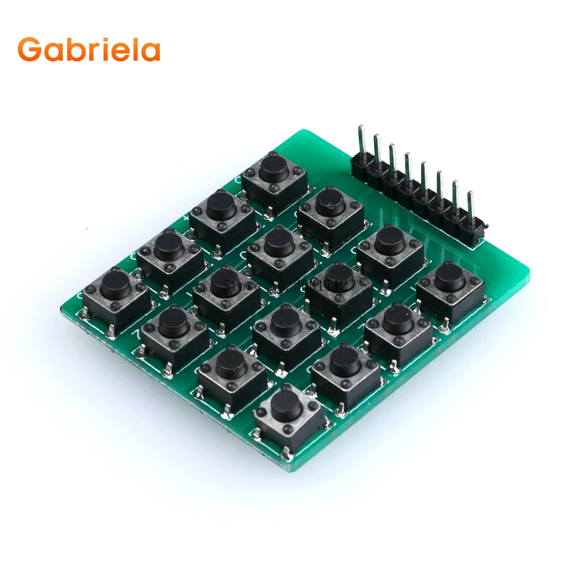 Микропереключатель 8pin 4x4 матрица 16 кнопок клавиатура макетная плата модуль