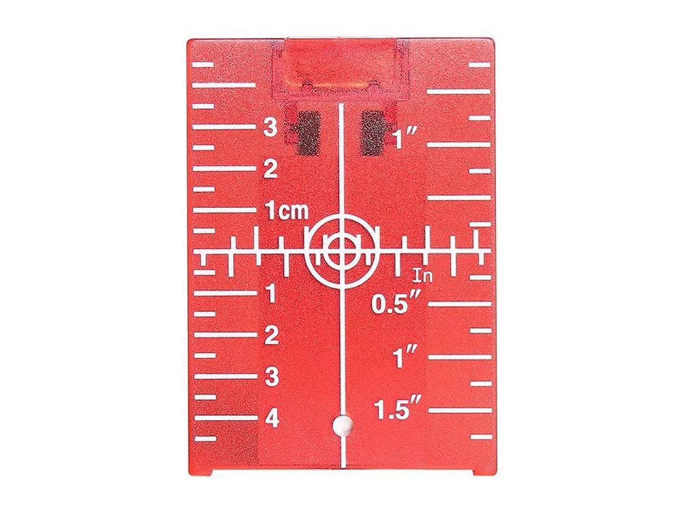 Huepar Магнитная красная мишень для роторного перекрестного лазерного уровня горизонтального и вертикального лазерного усиления и дальномер
