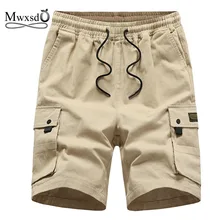 Марка mwxsd летние мужские хлопковые шорты в стиле кэжуал мужские спортивные короткие штаны шорты для бега мужские дышащие бриджи, бермуды homme 4xl 5xl