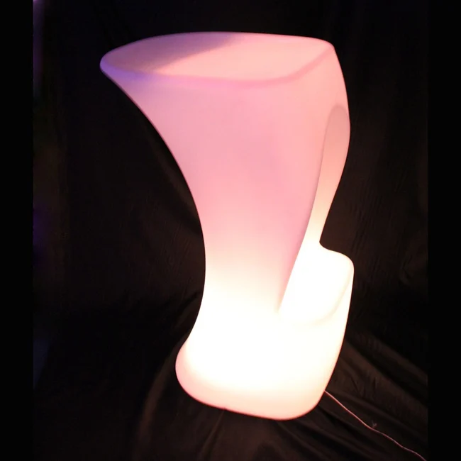 Luminous waterproof Stool High LED bar chair barstool upholstered LED Commercial Bar Furniture Bar Stools