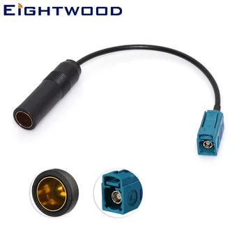 

Eightwood 2PCS Car DAB DAB+ FM AM Antenna Aerial Adapter Fakra Z Jack Female to DIN Jack Female 41585 for Audi BNW Ford Vauxhall