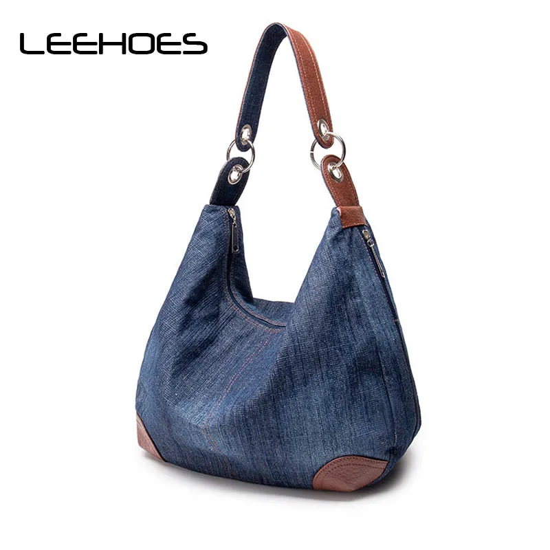 New Arrival Denim Bags Large Capacity Women Handbags Office Hobos Bag