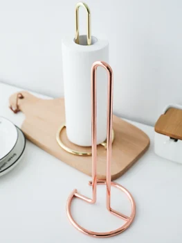 

Towel Vertical Napkin Shelf Sturdy Weighted Kitchen Roll Paper Holder Tissue Toilet Paper Stand Rack Home Bathroom Table Tools