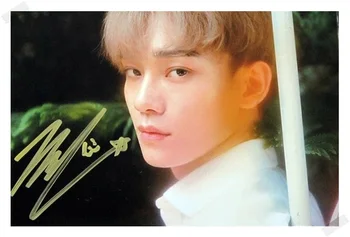 

signed EXO CHEN Kim Jong Dae autographed origina photo 6 inches free shipping 08201701