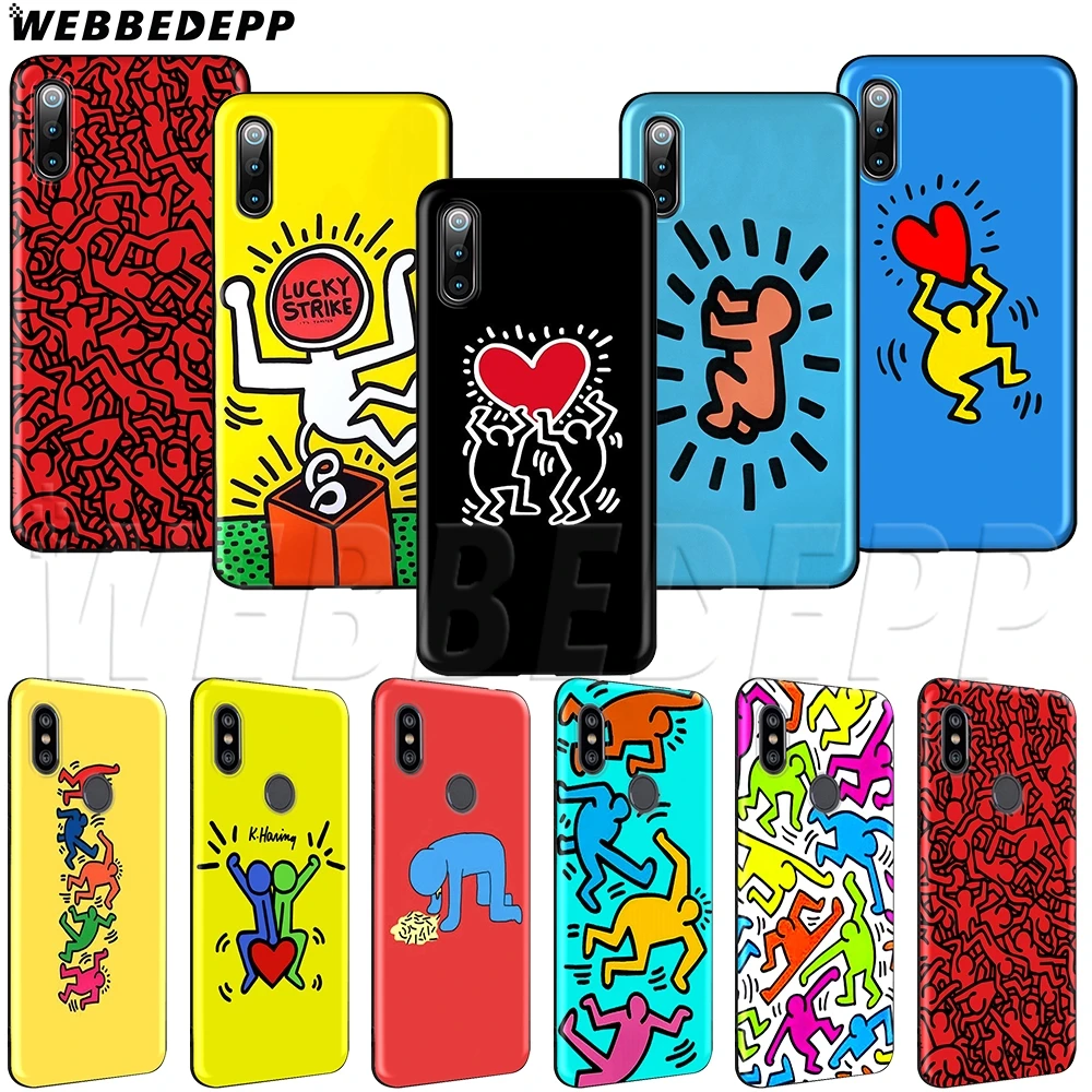 WEBBEDEPP мягкий чехол из тпу с изображением кейта харина для Xiaomi Redmi Mi Note 8t 10 MAX A1 A2 5X 6X 3