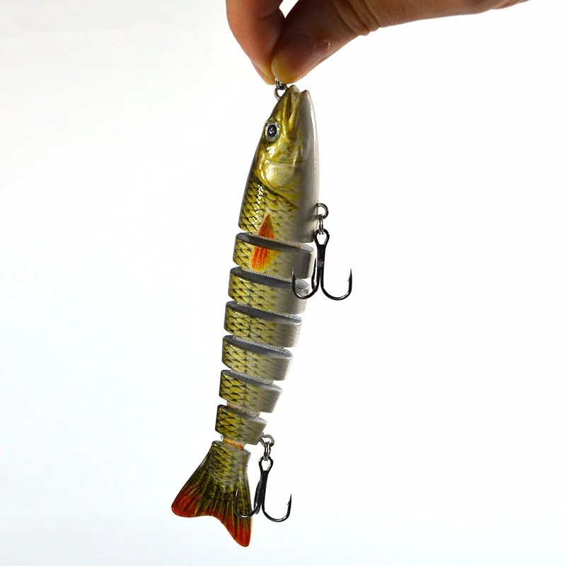 Super Deal Multi Segments Jointed Fishing Lure Bait Lifelike Swimbait Artificial Hard Bait for Sea Fishing Accessories 12cm 19g (2)