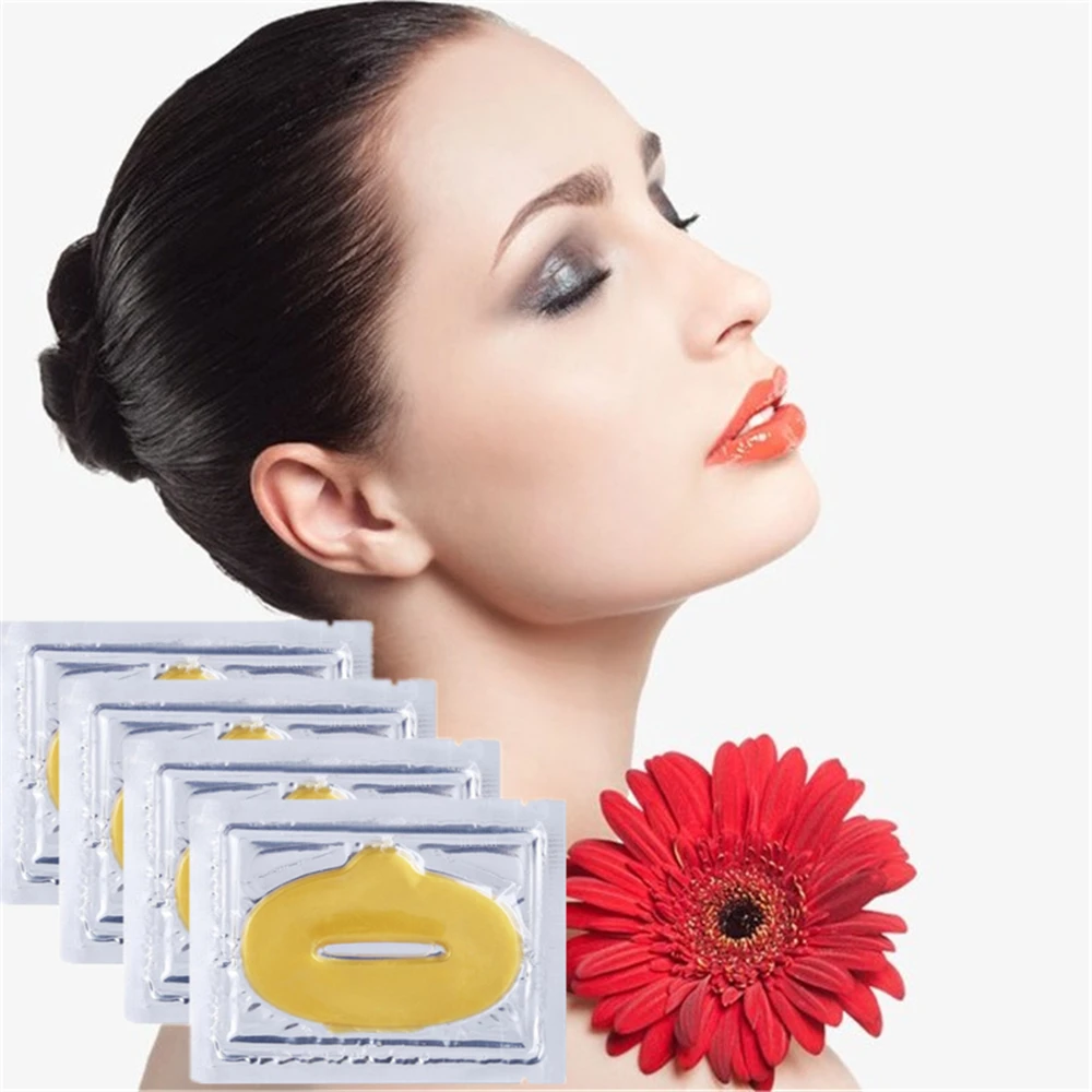 

Love Thanks 1PC Moisture Lip Mask Long-Lasting Change Color lipstick Gold Collagen Nonstick
