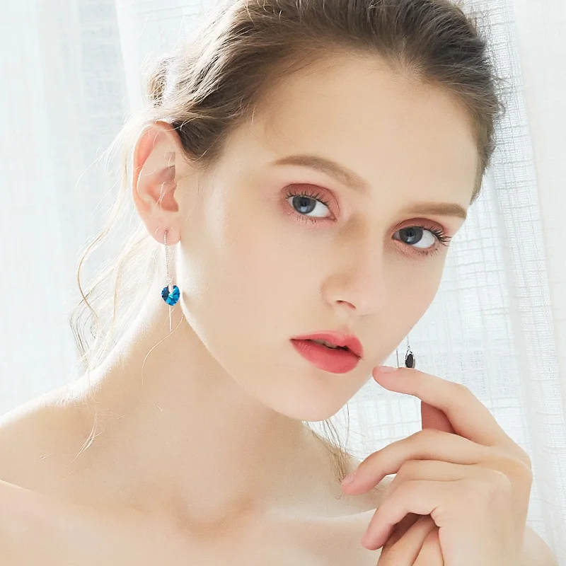 Серьги Cdyle из стерлингового серебра 925 пробы украшенные кристаллами сделай сам