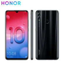 Глобальный honor 10 lite, сеть 4G LTE, мобильный телефон, 6,2", 3 Гб оперативной памяти, Оперативная память 32/64GB Встроенная память Kirin 710 Octa Core Android 9,0 2340X1080px двойные задние Камера