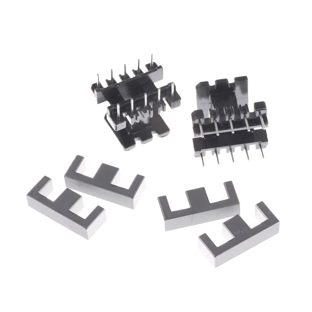 

5Sets EE25 5+5pin Transformer Bobbin PC40 Ferrite Core Vertical