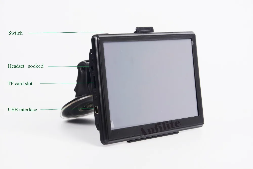 Anfilite 7 дюймовый HD Автомобильный Wince 6 0 GPS навигатор Bluetooth AVIN 128M 4 ГБ для грузовика с