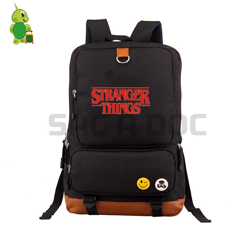 

Stranger Things Eleven Backpacks School Bag for Teenagers Students Canvas Laptop Backpack Women Men Large Capacity Travel Bags