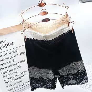 

Sexy Lace Floral Hollow Safety Short Pants Breathable Slim Underwear Knickers Shorts Under Skirt Casual Summer Panties