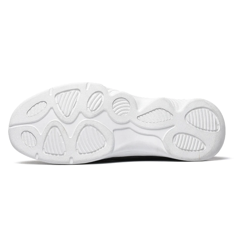 Plus Size 38-46 Men Running Shoes Genuine Leather Sport Shoes Men Breathable Mesh Men Sneakers 