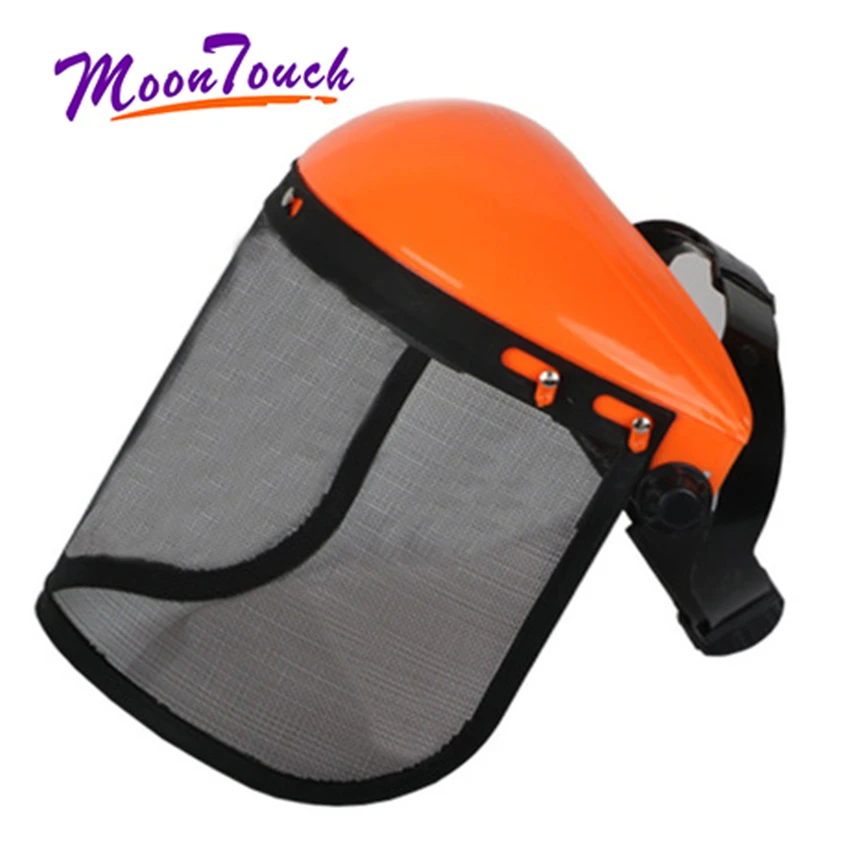 

Face Protection Safety Helmet Hat with Full Face Mesh Visor for Logging Brushcutter Forestry Protection Mesh Safety Helmet Mower