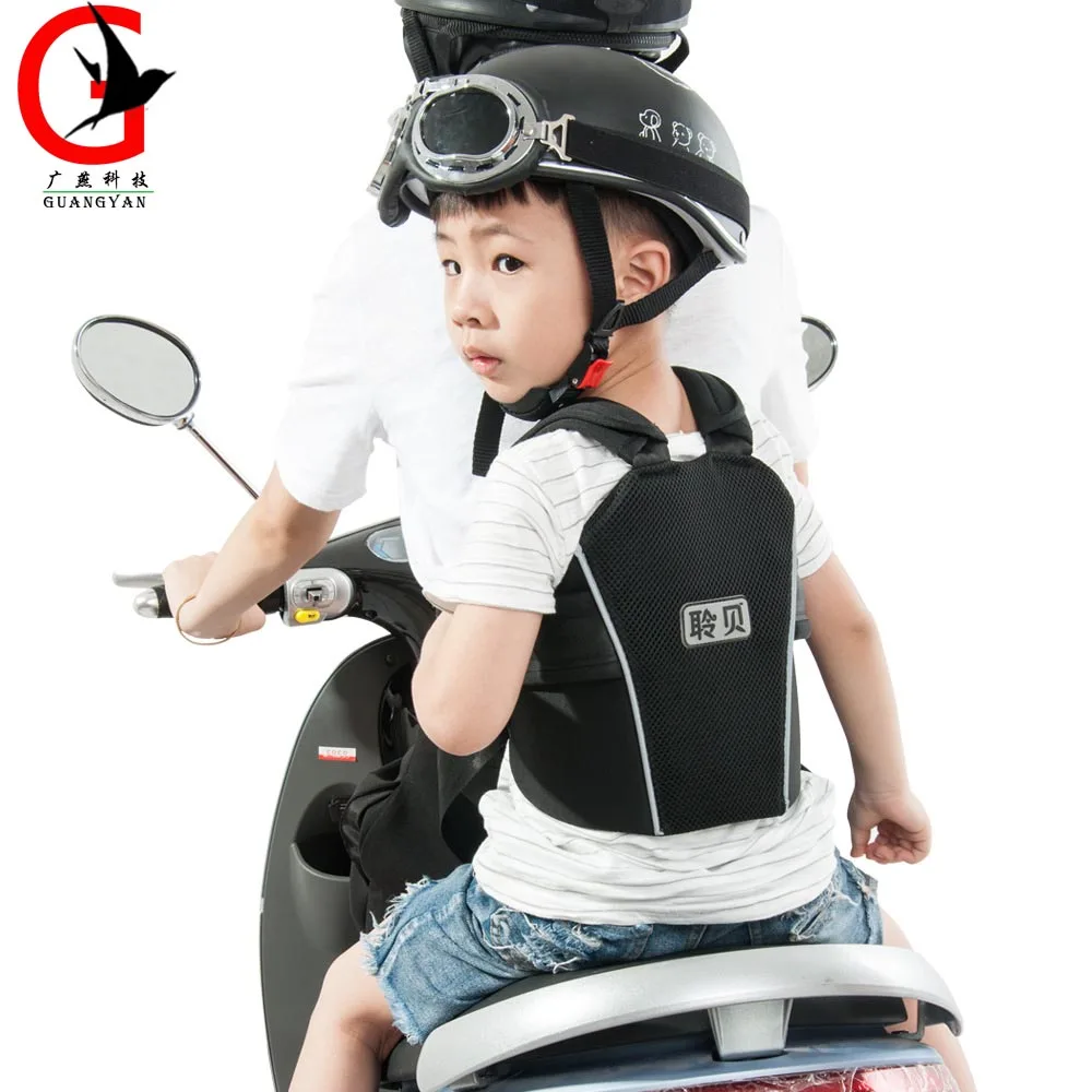 

2017 Quality Motorcycle Back hold Vest Safety Belt Adjustable Electric Riding Vehicle Safe Strap Carrier Harness LB-M0160060