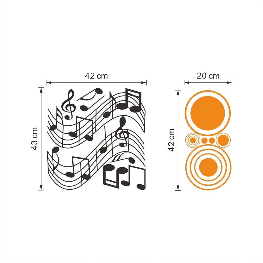 Музыкальная заметка персонал фортепиано гитарная панель классная школьная Настенная Наклейка домашний Декор стены для украшения дома детские комнаты обои
