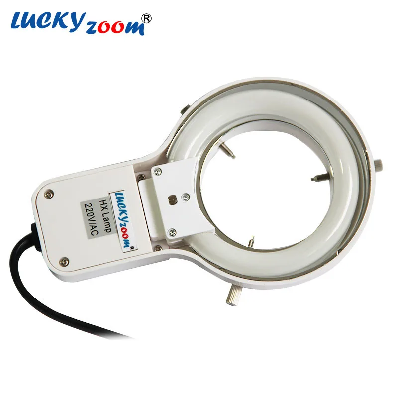 

Lucky Zoom Brand Microscope Illumination 8w Circular Light With One Pcs Spare Lampe 220V Trinocular Microscopio Accessories