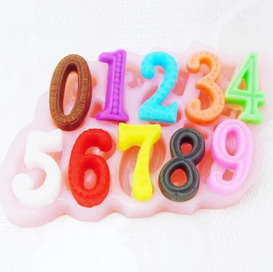 Numbers cake birthday decoration silicon mold *chocolate moldin Cake
