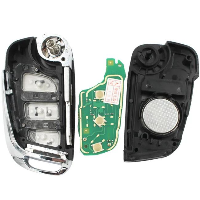 NEW-DS-Style-Keyless-Entry-Fob-3-Buttons-434mhz-ID46-Chip-Folding-key-for-Peugeot-206