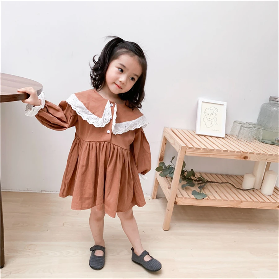 Fashion Baby Girls Clothing 2019 Spring Korean Kids Long Sleeve Lace