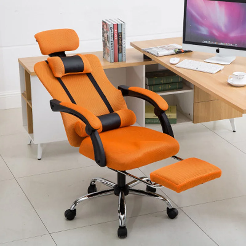 Office Chair Mesh Computer Reclining Boss Staff Pulley Lift Home Racing